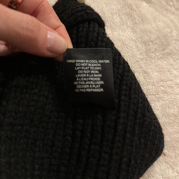 Saks Fifth Avenue black twist Pearl and rhinestone knit wide headband - Picture 10 of 10